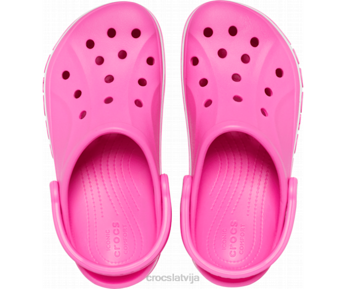 bayaband tupele sievietes Crocs kurpes N46T48 elektriski rozā