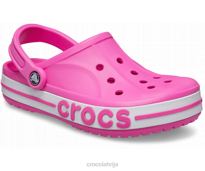 bayaband tupele sievietes Crocs kurpes N46T48 elektriski rozā