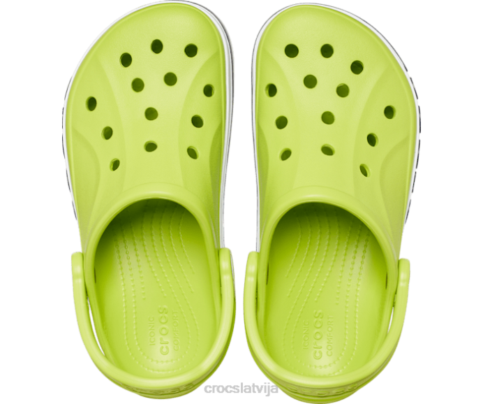 bayaband tupele sievietes Crocs kurpes N46T50 laima perforators/navy