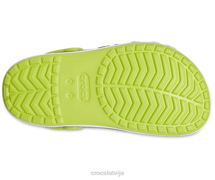 bayaband tupele sievietes Crocs kurpes N46T50 laima perforators/navy