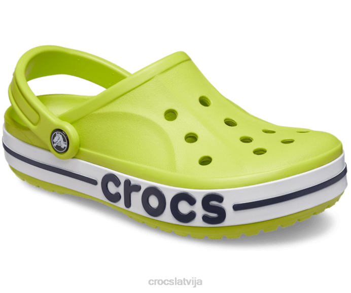 bayaband tupele sievietes Crocs kurpes N46T50 laima perforators/navy