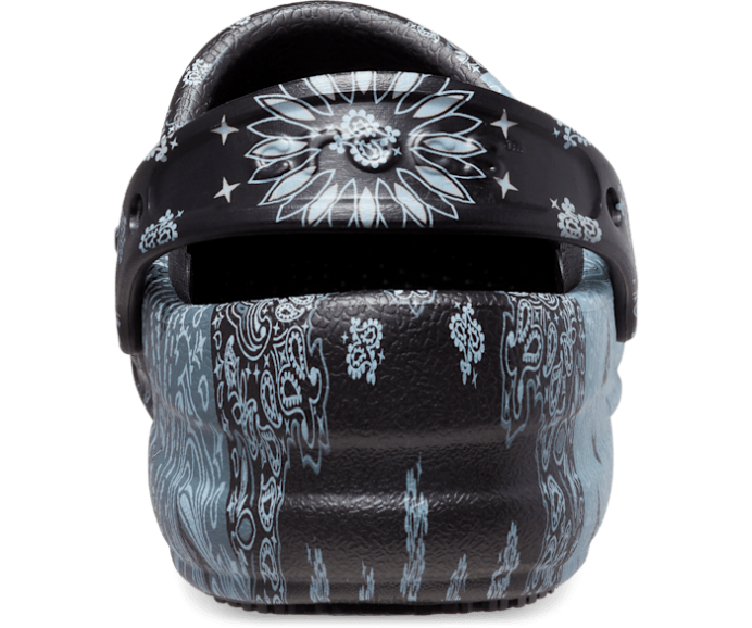 bistro grafiskā tupele sievietes Crocs kurpes N46T187 balts melns