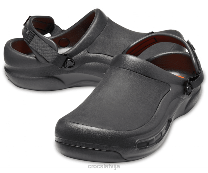 bistro pro literide koka tupele sievietes Crocs kurpes N46T200 melns