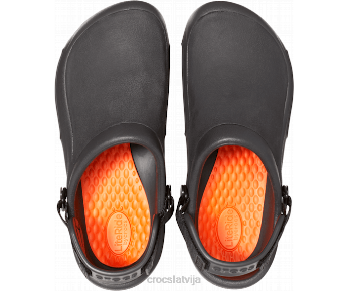 bistro pro literide koka tupele sievietes Crocs kurpes N46T200 melns