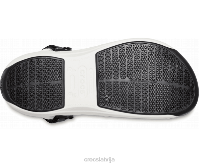 bistro pro literide koka tupele sievietes Crocs kurpes N46T201 balts