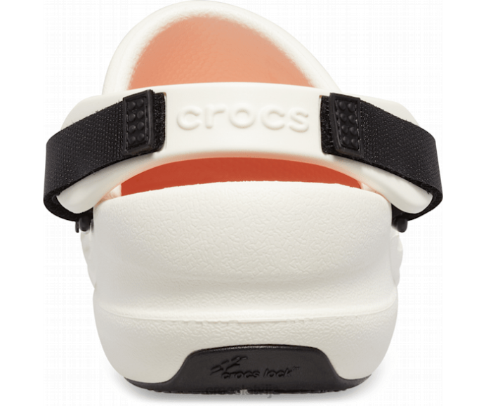 bistro pro literide koka tupele sievietes Crocs kurpes N46T201 balts