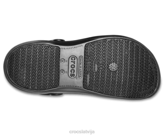 bistro tupele sievietes Crocs kurpes N46T151 melns