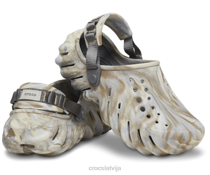 echo marmora koka tupele sievietes Crocs kurpes N46T128 kauls/multi