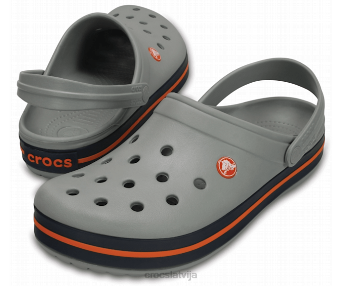 joslas aizsprostojums sievietes Crocs kurpes N46T57 gaiši pelēks/navy
