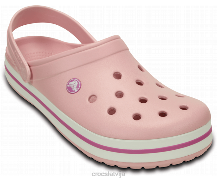 joslas aizsprostojums sievietes Crocs kurpes N46T64 pērļu rozā/savvaļas orhideja