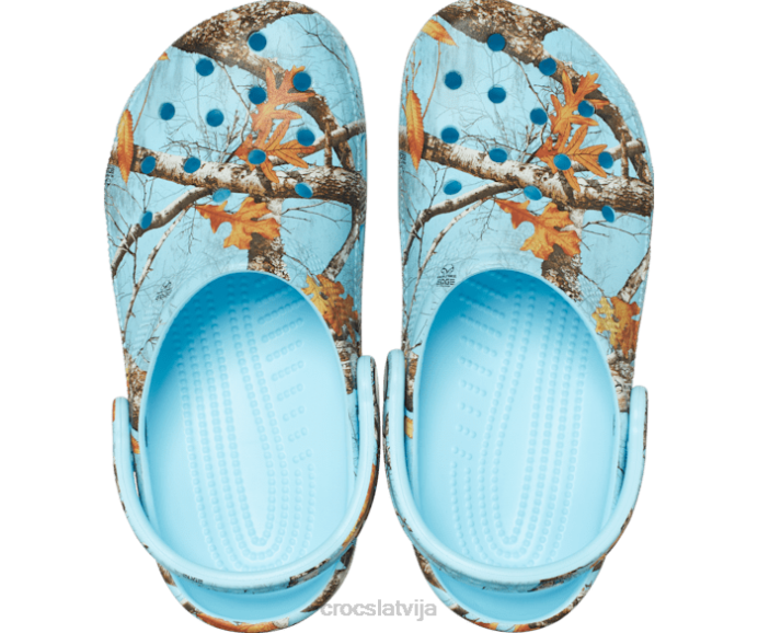 klasiskās nekustamo koku malu krāsas aizsērē sievietes Crocs kurpes N46T132 arktisks