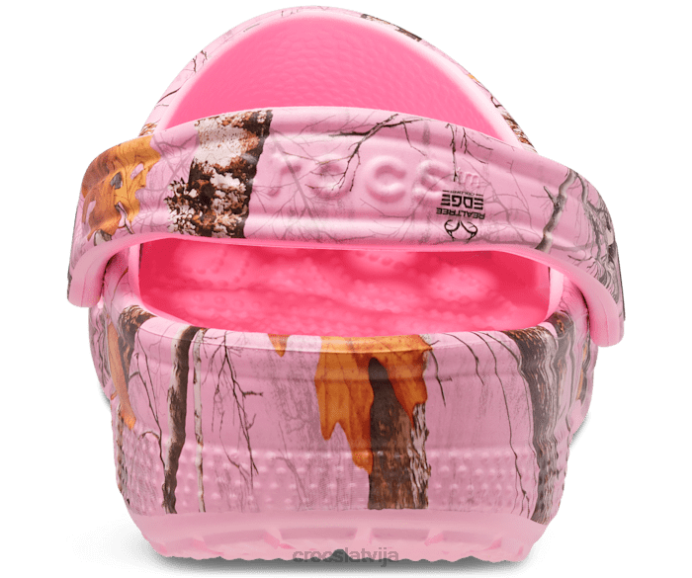 klasiskās nekustamo koku malu krāsas aizsērē sievietes Crocs kurpes N46T133 flamingo