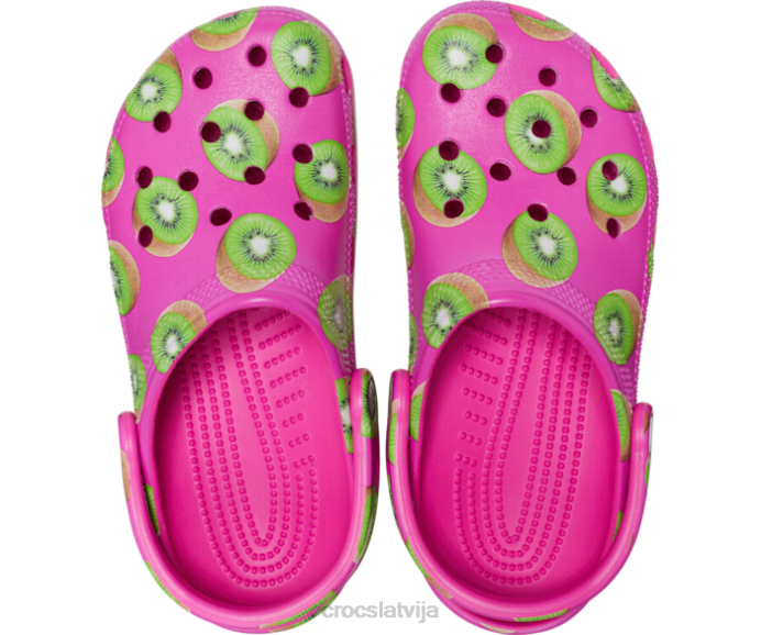 klasiska hiperreāla koka tupele sievietes Crocs kurpes N46T122 kivi