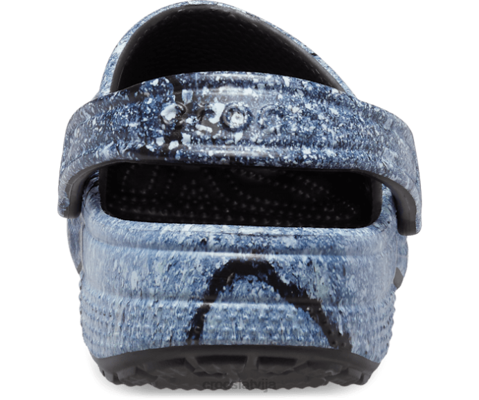 klasiska hiperreāla koka tupele sievietes Crocs kurpes N46T125 multi/melns