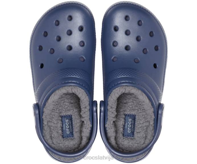 klasiska izklāta koka tupele sievietes Crocs kurpes N46T139 flote / ogle