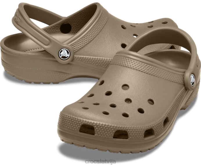 klasiska koka tupele sievietes Crocs kurpes N46T10 haki
