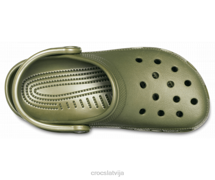 klasiska koka tupele sievietes Crocs kurpes N46T13 Zaļā armija