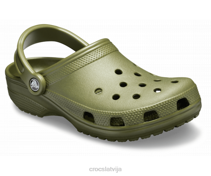klasiska koka tupele sievietes Crocs kurpes N46T13 Zaļā armija