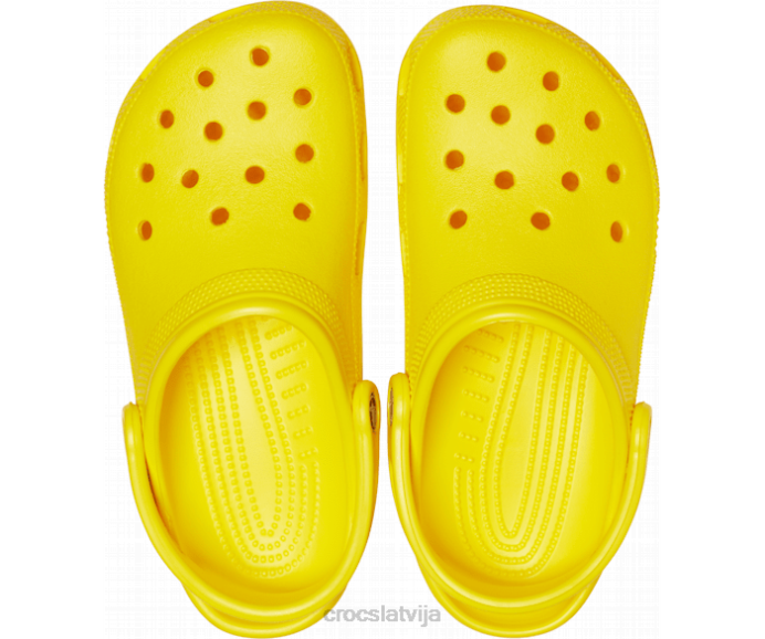 klasiska koka tupele sievietes Crocs kurpes N46T14 citronu