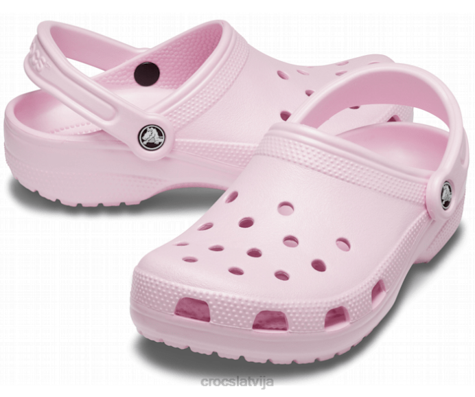klasiska koka tupele sievietes Crocs kurpes N46T22 balerīna rozā