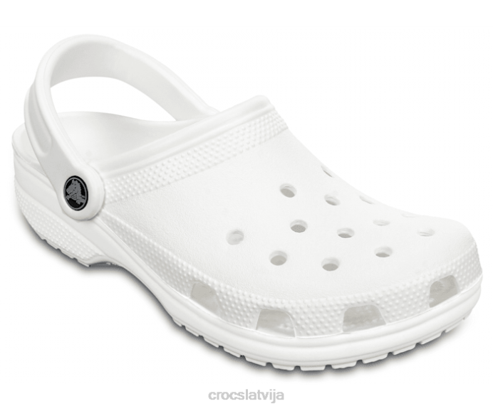 klasiska koka tupele sievietes Crocs kurpes N46T8 balts