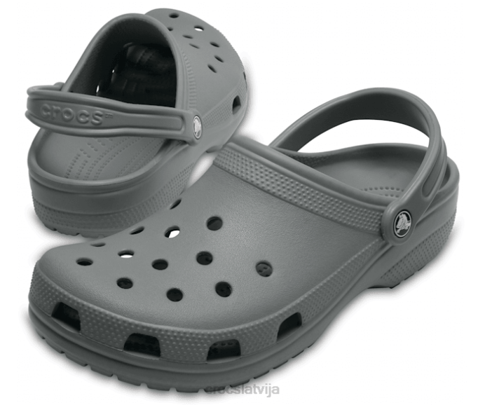 klasiska koka tupele sievietes Crocs kurpes N46T9 šīfera pelēks