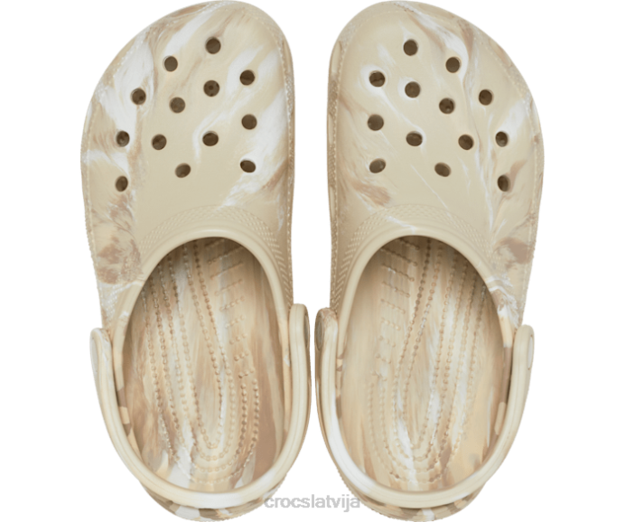 klasiska marmora koka tupele sievietes Crocs kurpes N46T155 kauls/multi