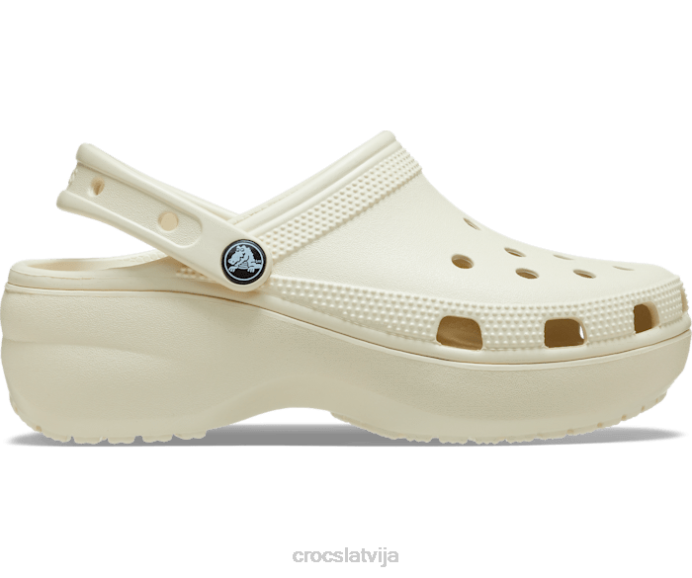 klasiska platformas tupele sievietes Crocs kurpes N46T351 kaulu