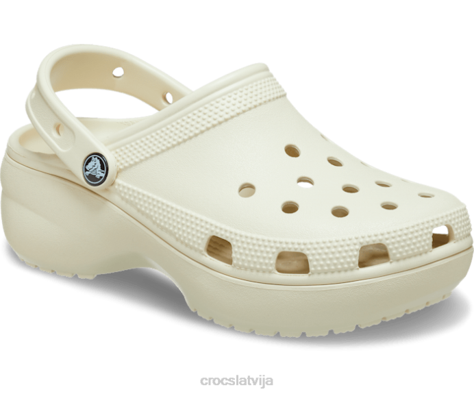 klasiska platformas tupele sievietes Crocs kurpes N46T351 kaulu