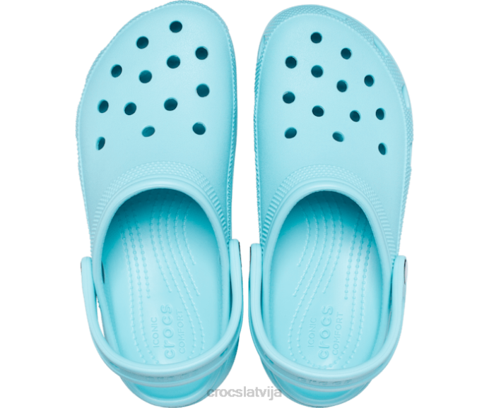 klasiska platformas tupele sievietes Crocs kurpes N46T352 tīrs ūdens