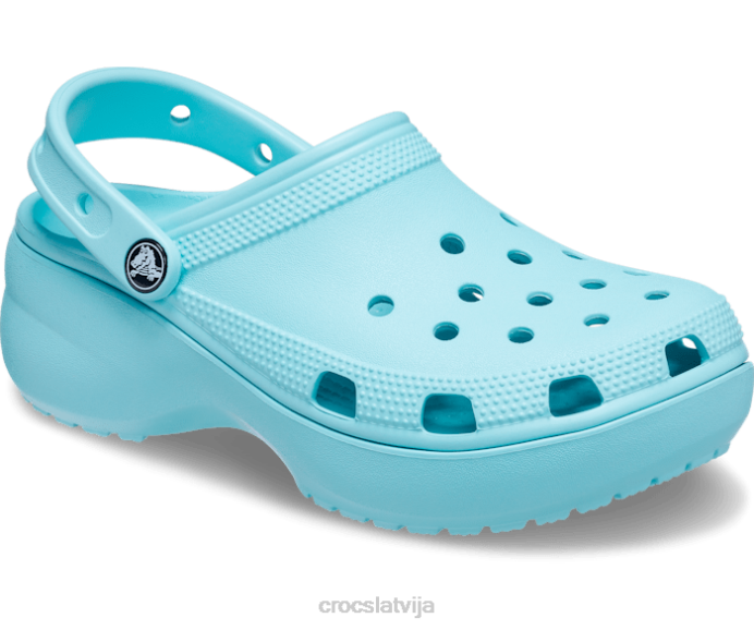 klasiska platformas tupele sievietes Crocs kurpes N46T352 tīrs ūdens