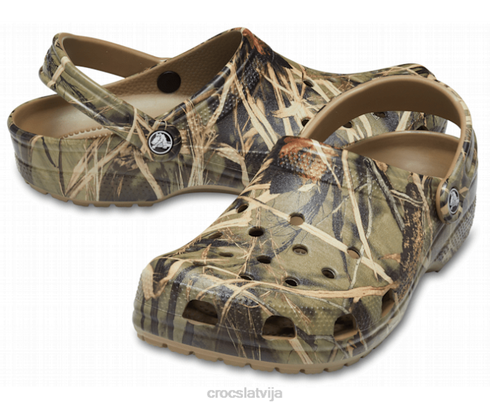 klasiskais realtree v2 sievietes Crocs kurpes N46T150 haki