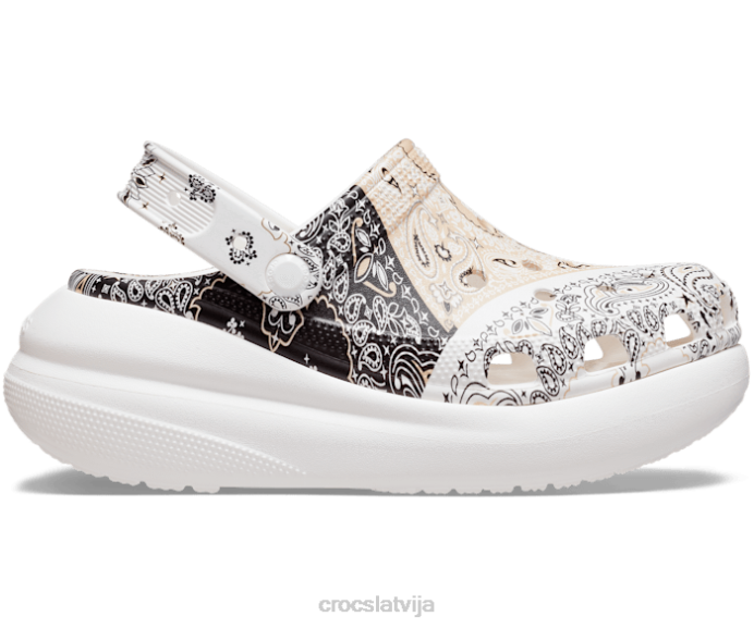klasisks crush bandanas koka tupele sievietes Crocs kurpes N46T173 chai/multi