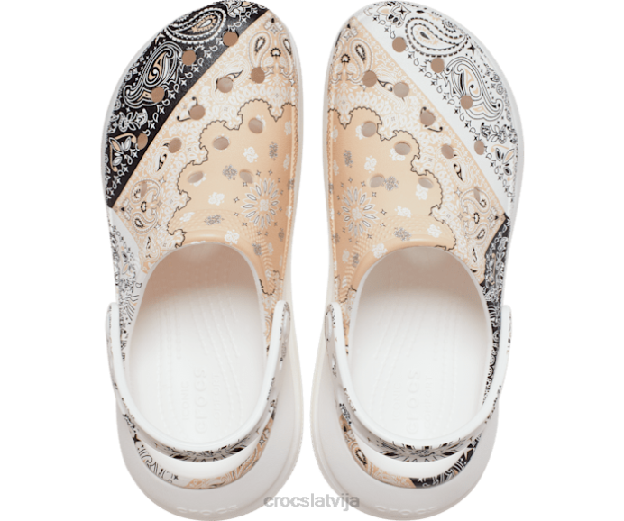 klasisks crush bandanas koka tupele sievietes Crocs kurpes N46T173 chai/multi