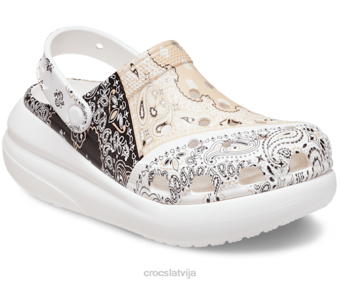 klasisks crush bandanas koka tupele sievietes Crocs kurpes N46T173 chai/multi