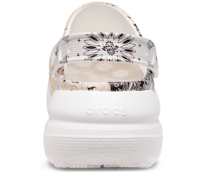 klasisks crush bandanas koka tupele sievietes Crocs kurpes N46T173 chai/multi