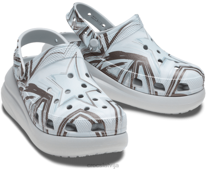 klasisks crush hi-lo disko tupele sievietes Crocs kurpes N46T192 shimmer/multi