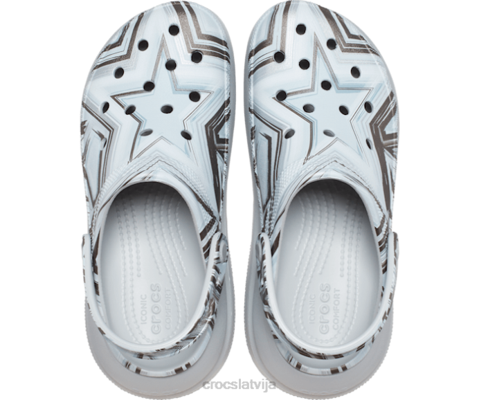 klasisks crush hi-lo disko tupele sievietes Crocs kurpes N46T192 shimmer/multi