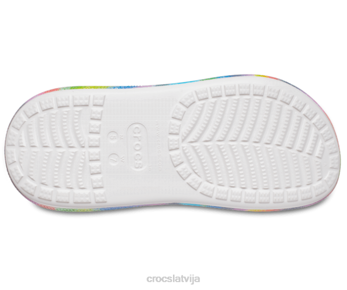 klasisks crush izsmidzināms krāsvielu aizsprostojums sievietes Crocs kurpes N46T127 melns/multi