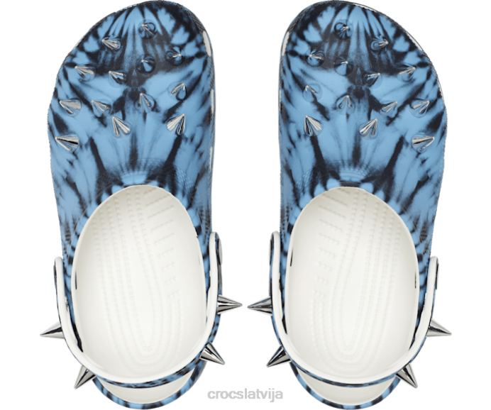 klasisks nemiernieku dumpinieku koka tupele sievietes Crocs kurpes N46T171 multi/balts