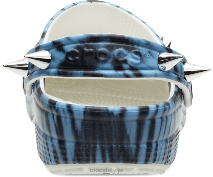 klasisks nemiernieku dumpinieku koka tupele sievietes Crocs kurpes N46T171 multi/balts