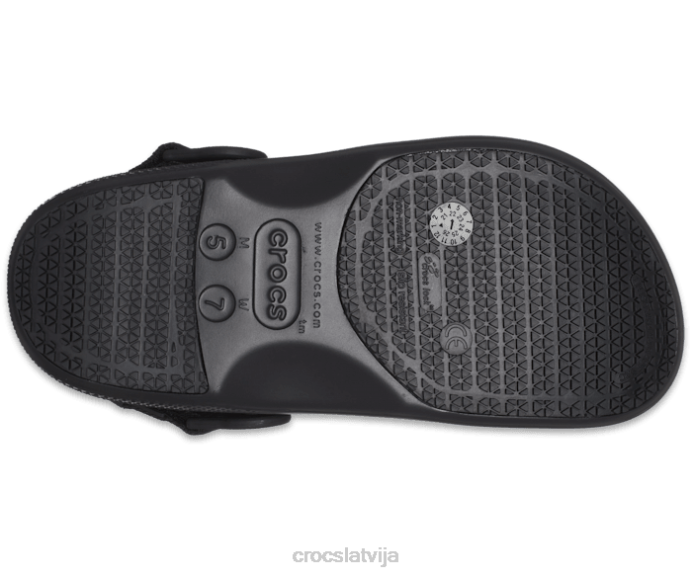 klasisks regulējams siksnas tupele sievietes Crocs kurpes N46T168 melns