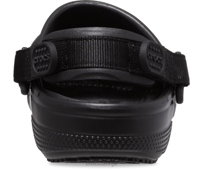 klasisks regulējams siksnas tupele sievietes Crocs kurpes N46T168 melns