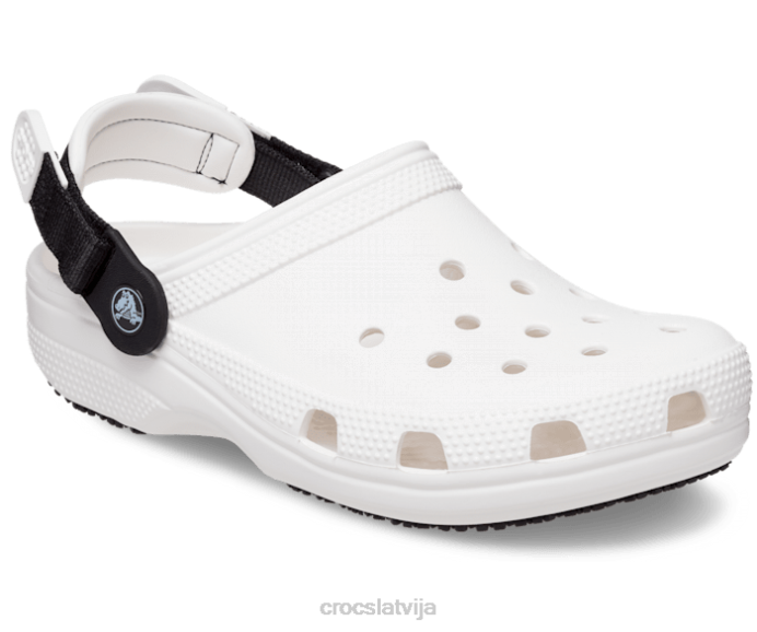 klasisks regulējams siksnas tupele sievietes Crocs kurpes N46T169 balts