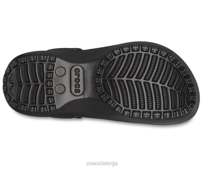 klasisks tupele ar platformu sievietes Crocs kurpes N46T164 melns