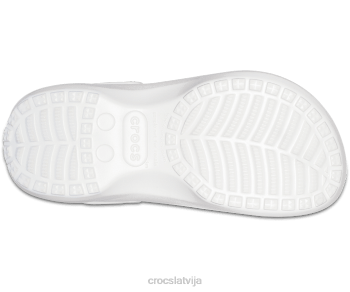 klasisks tupele ar platformu sievietes Crocs kurpes N46T165 balts