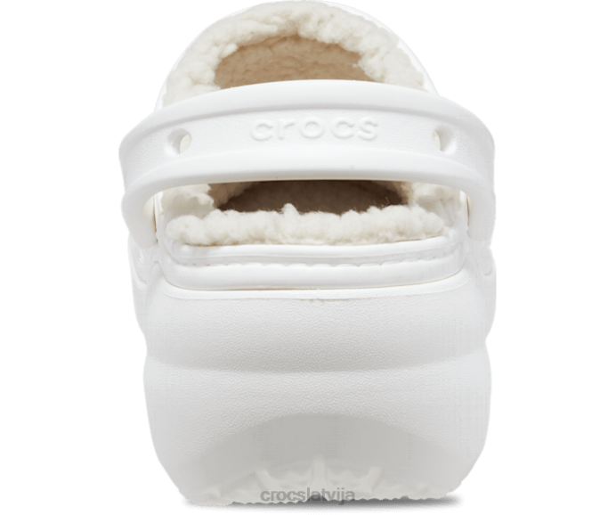 klasisks tupele ar platformu sievietes Crocs kurpes N46T165 balts