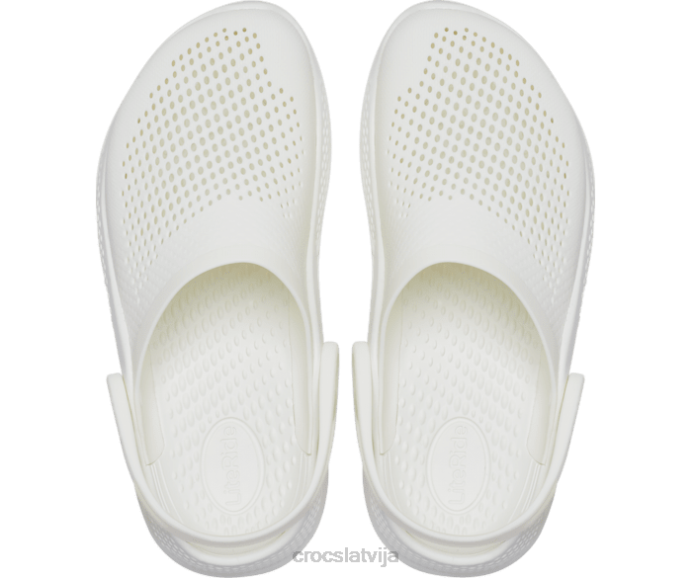 literide 360 ​​koka tupele sievietes Crocs kurpes N46T71 gandrīz balts