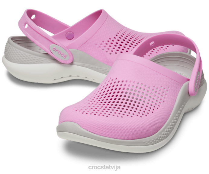 literide 360 ​​koka tupele sievietes Crocs kurpes N46T73 taffy rozā