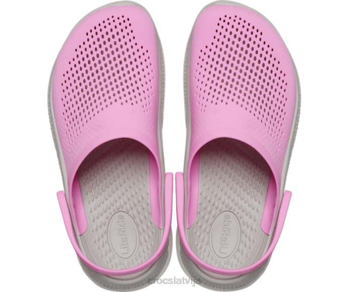 literide 360 ​​koka tupele sievietes Crocs kurpes N46T73 taffy rozā